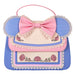 Photo de la bandoulière ajustable et amovible du sac Loungefly Disney Minnie Floral en cuir synthétique noir