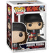 Vue latérale de la figurine Angus Young Funko POP montrant les détails du costume