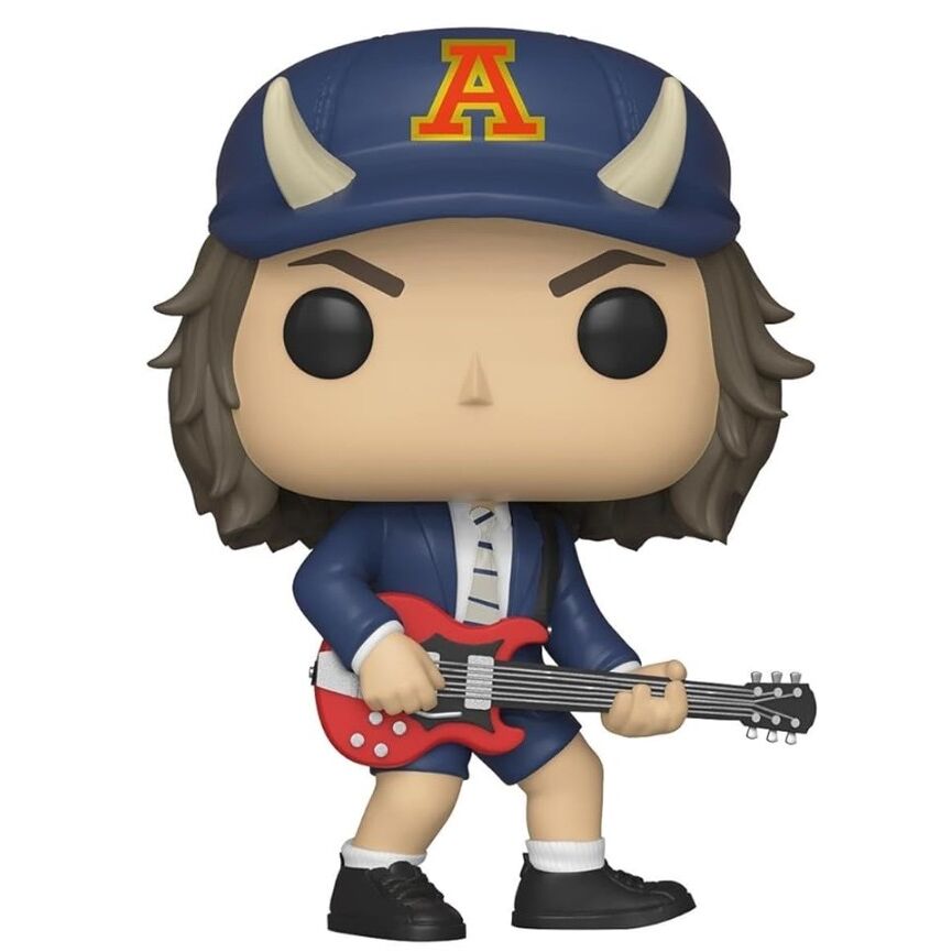 Collection complète avec figurine Angus Young Funko POP et autres membres du groupe AC/DC