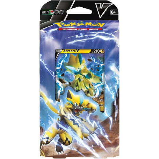 Contenu complet du coffret Pokémon V Battle Deck avec cartes, pièces métalliques et boîtes de rangement visibles