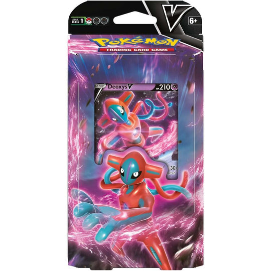 Guide rapide et tapis de jeu inclus dans le coffret Pokémon Deoxys vs Zeraora V pour faciliter les parties