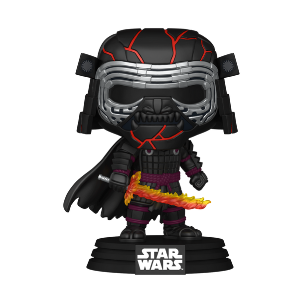 Détail de la figurine Kylo Ren POP montrant le design unique et la texture de l'armure