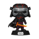 Détail de la figurine Kylo Ren POP montrant le design unique et la texture de l'armure