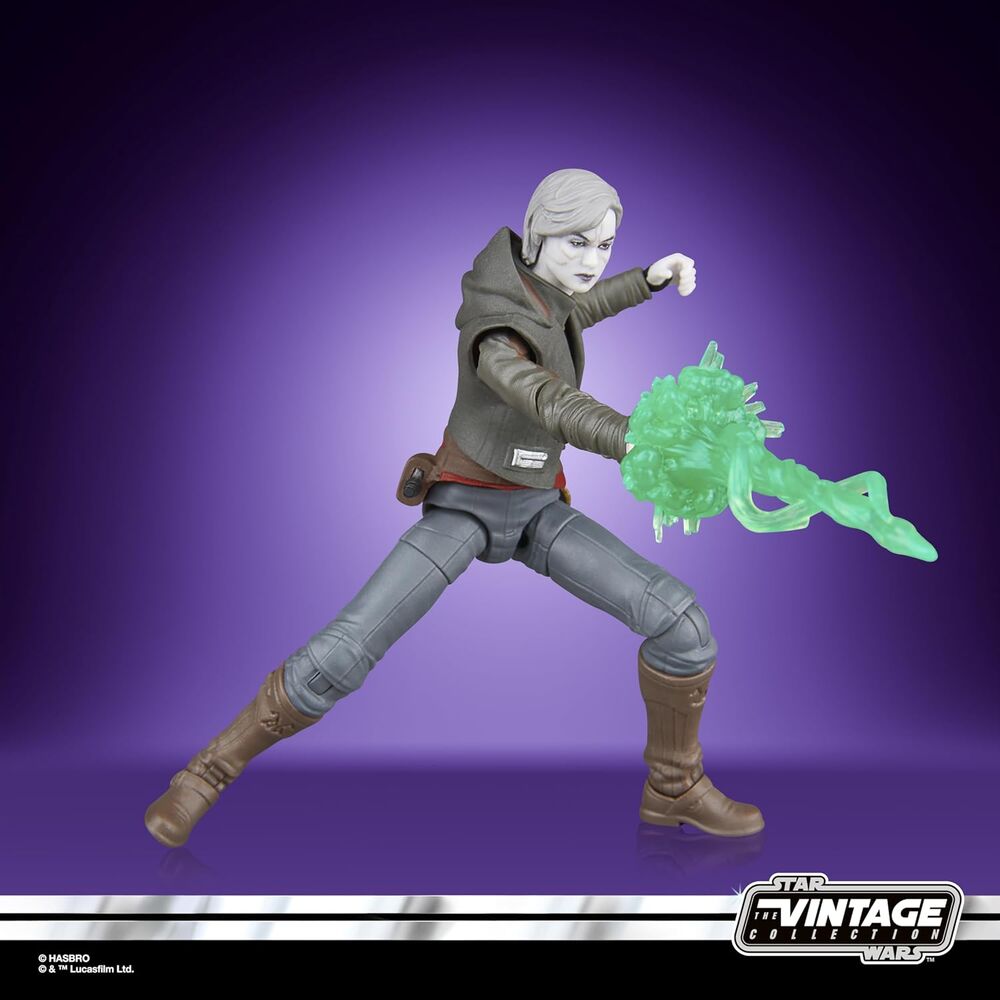 Accessoires inclus avec la figurine Nightsister Merrin : bâton, poignard, main alternative avec effet magique
