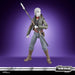 Vue latérale de la figurine Nightsister Merrin mettant en avant les détails du costume et des accessoires