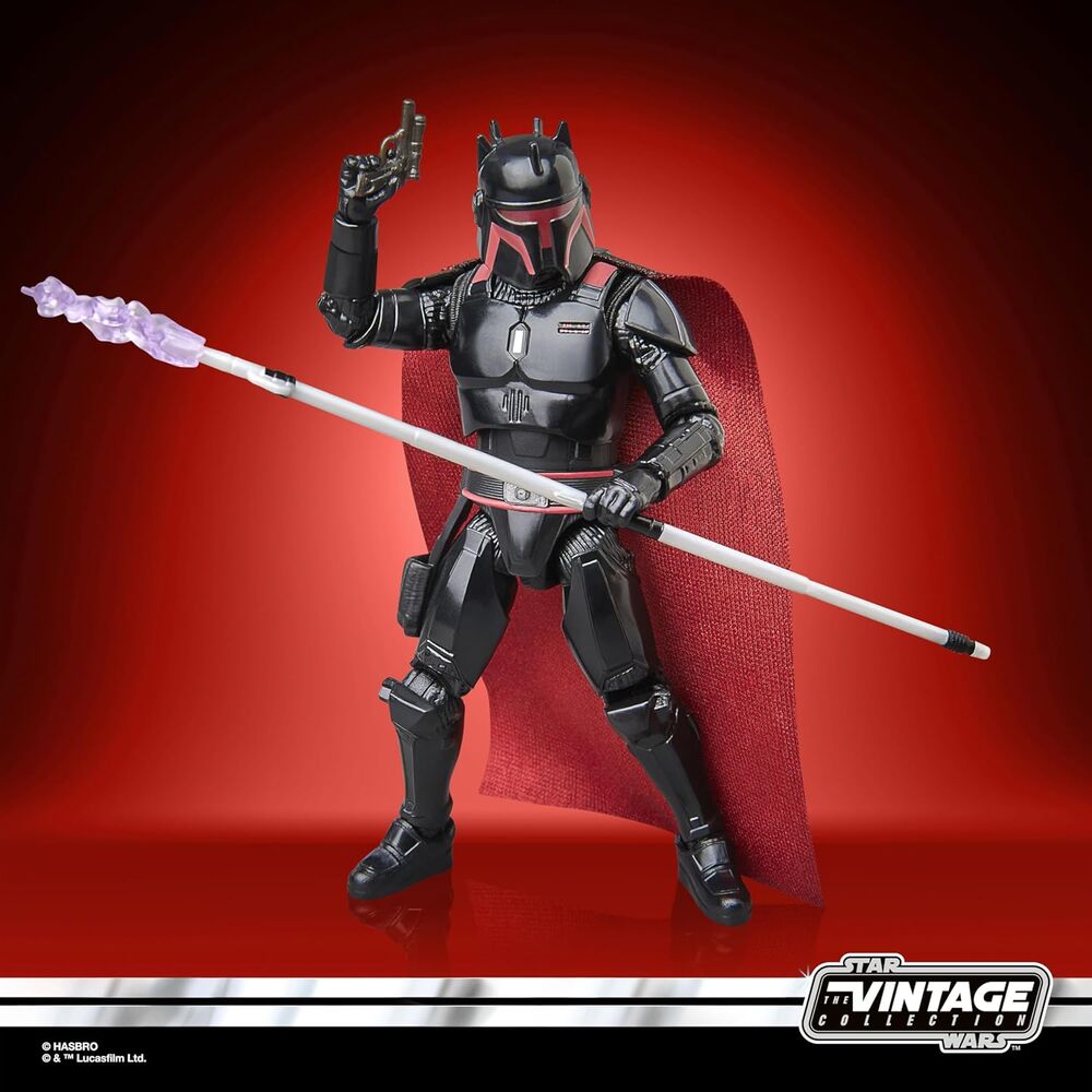 Figurine Moff Gideon Dark Trooper en position dynamique avec blaster en main