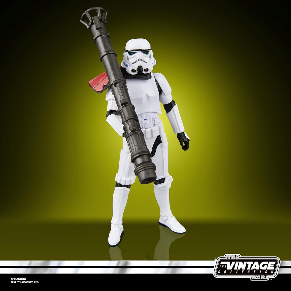 Figurine HASBRO Star Wars Jedi Survivor Trooper avec lance-roquettes en position dynamique