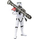 Figurine Star Wars Jedi Survivor Trooper Lance-Roquettes vue de face avec accessoires