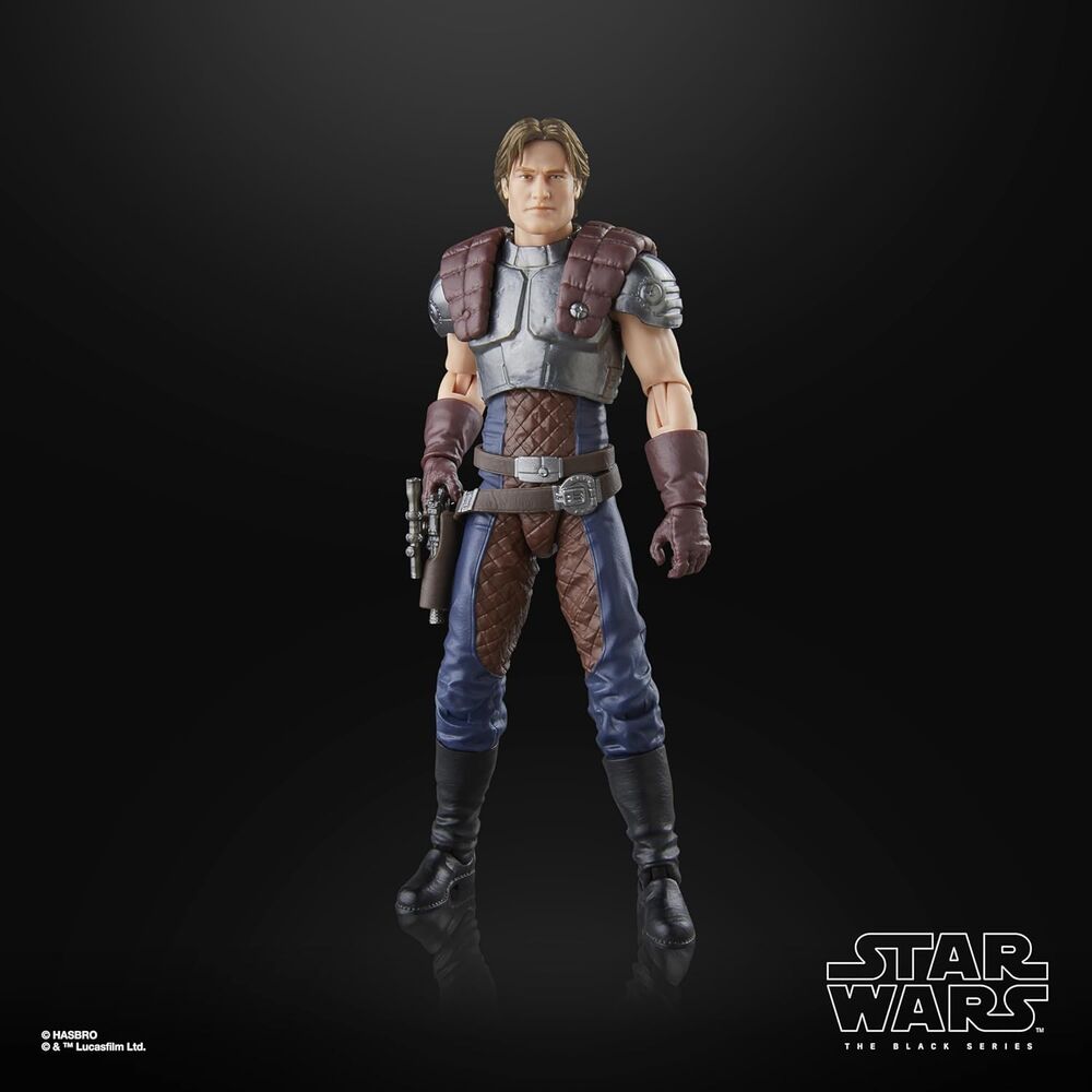 Figurine Dash Rendar avec accessoires posée sur un socle de présentation