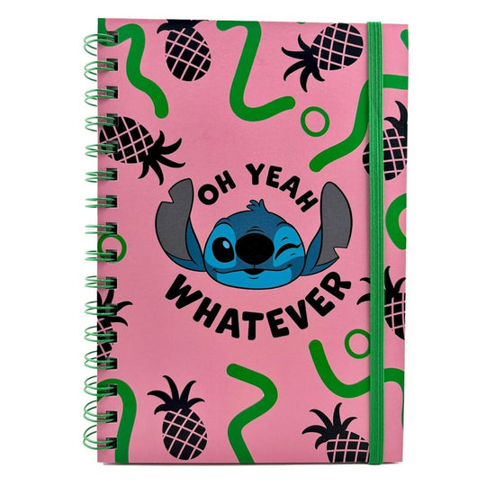 Pages intérieures blanches du cahier A5 Disney Stitch, parfaites pour écrire ou dessiner