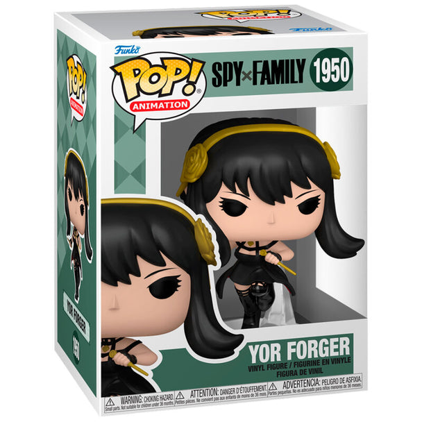 Figurine Funko POP Yor Forger de Spy x Family en vinyle de 9 cm dans sa boîte cadeau originale