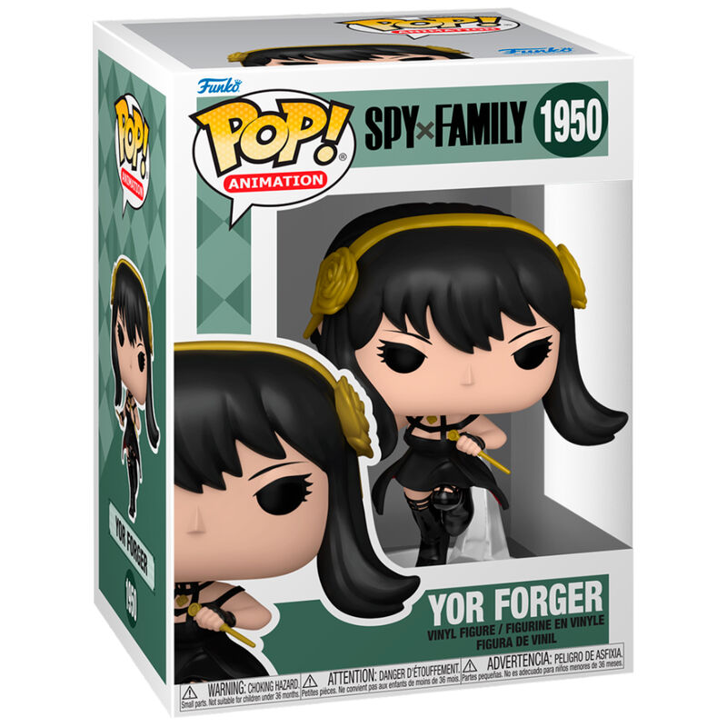 Figurine Funko POP Yor Forger de Spy x Family en vinyle de 9 cm dans sa boîte cadeau originale