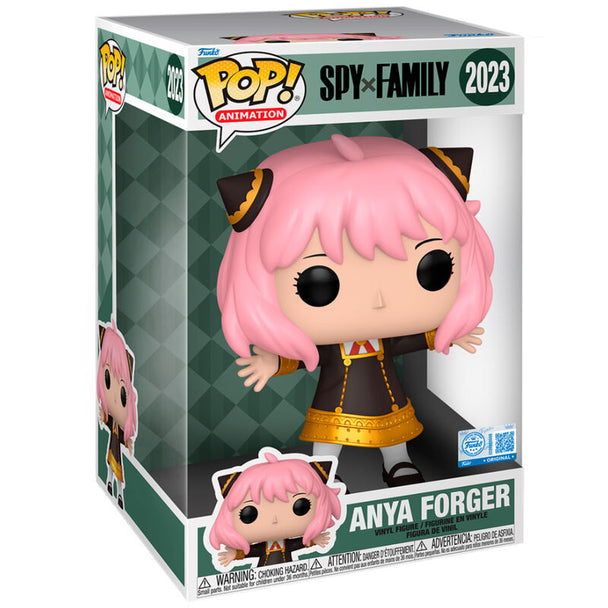 Figurine Funko POP Anya Forger de Spy x Family en vinyle de 25 cm dans sa boîte cadeau originale