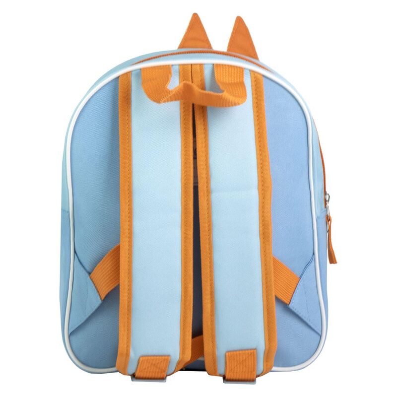 Détail du sac à dos Bluey CERDÁ montrant la texture en polyester et EVA, idéal pour usage quotidien