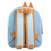 Détail du sac à dos Bluey CERDÁ montrant la texture en polyester et EVA, idéal pour usage quotidien
