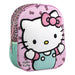 Sac à dos Hello Kitty 3D CERDÁ, vue de face, montrant le design détaillé du personnage et la qualité des matériaux.