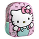 Sac à dos Hello Kitty 3D CERDÁ, vue de face, montrant le design détaillé du personnage et la qualité des matériaux.