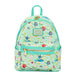 Vue avant du sac à dos Loungefly Pokémon type Eau avec motifs détaillés de créatures aquatiques