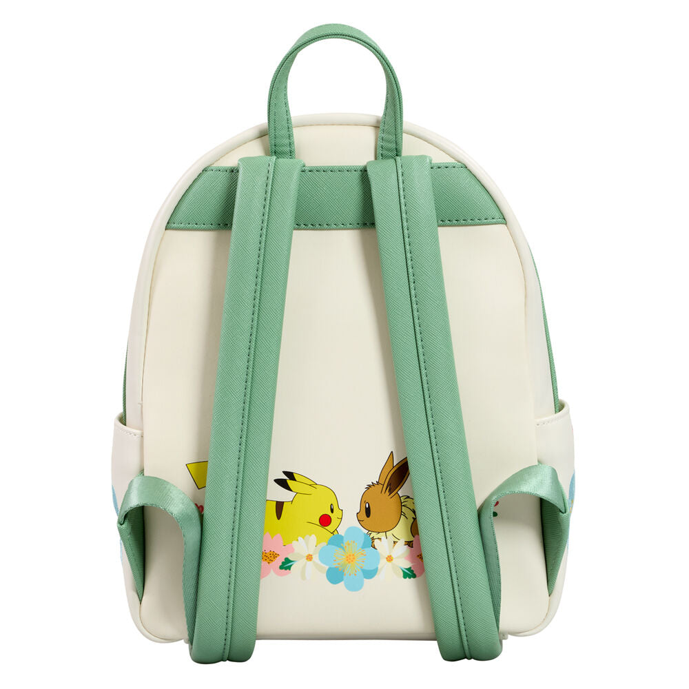 Côté du sac à dos Loungefly montrant les sangles réglables et la texture du matériau
