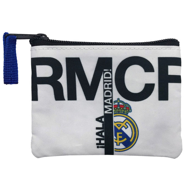 Portefeuille Real Madrid CYP BRANDS compact de 12,5 x 9 cm, idéal pour cartes et pièces d'identité.