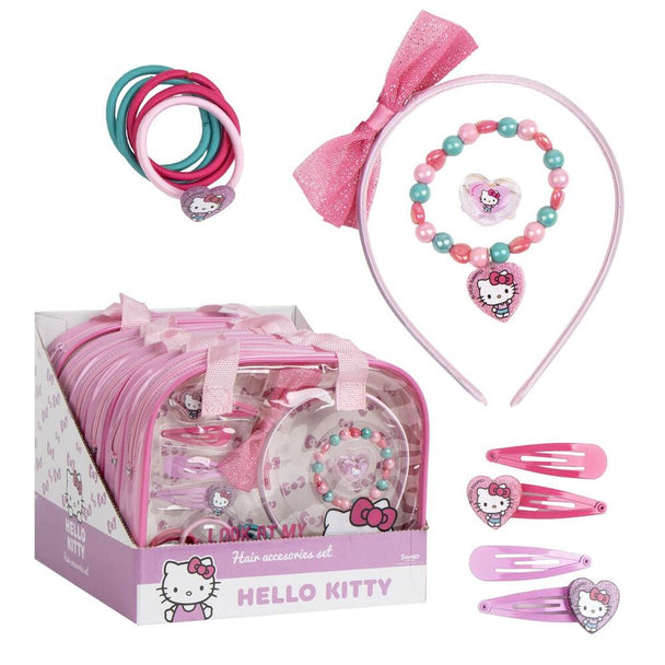 Pack accessoires beauté Hello Kitty CERDÁ avec divers éléments colorés pour enfants