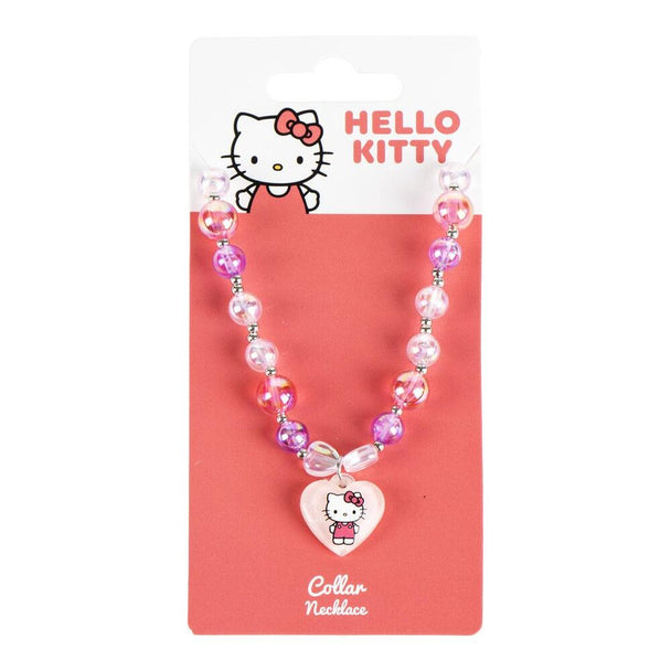 Collier Hello Kitty CERDÁ pour enfant, dimensions 7x15x1cm, bijou original et coloré