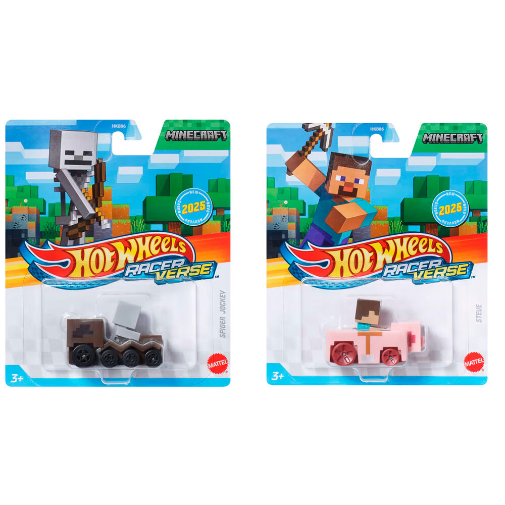 Ensemble de plusieurs voitures Hot Wheels Racerverse alignées sur un circuit de course