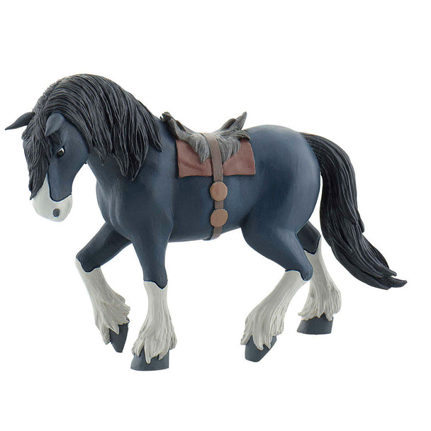 Figurine Angus de Disney Brave de 16cm par BULLYLAND, vue de profil avec détails réalistes et couleurs vives.