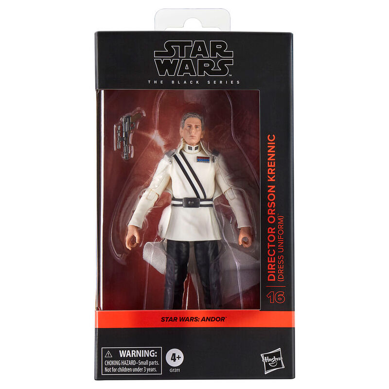 Figurine articulée Orson Krennic 15cm en uniforme de Directeur Star Wars vue de face