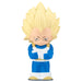 Gros plan de la figurine Dragon Ball Z Sofbits Bandai de Vegeta, montrant les détails de sa tenue de Saiyan et son expression déterminée, idéale pour les fans du prince Saiyan.