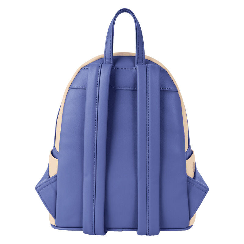 Poignée supérieure robuste et fermeture éclair du sac à dos Loungefly Disney Aurore & Philippe