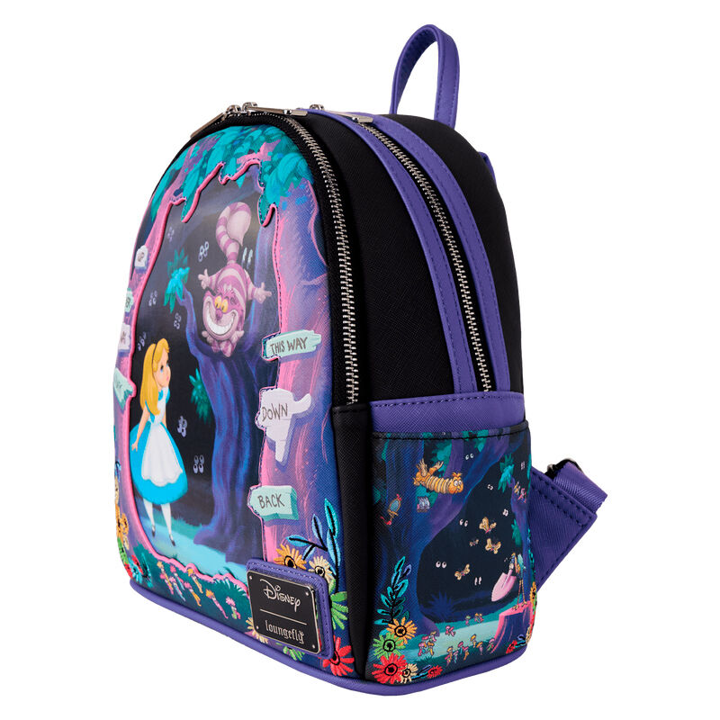 Photo des bretelles ajustables et de la poignée supérieure robuste du sac à dos Disney 26 cm