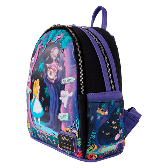 Photo des bretelles ajustables et de la poignée supérieure robuste du sac à dos Disney 26 cm