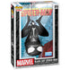 Figurine Funko POP Spider-Man costume noir montrant le dos avec texture et design fidèle au comic original