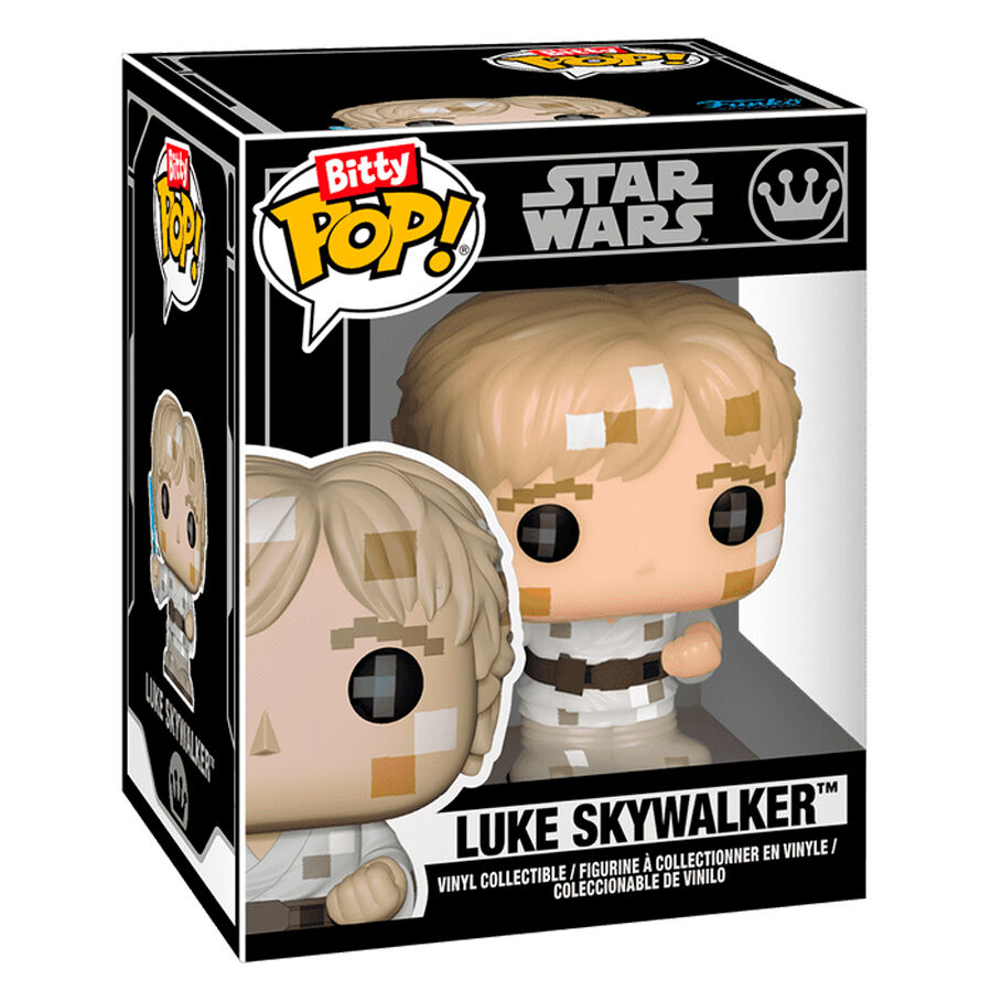 Photo de la figurine Bitty POP Arcade Star Wars posée sur une surface blanche pour collection