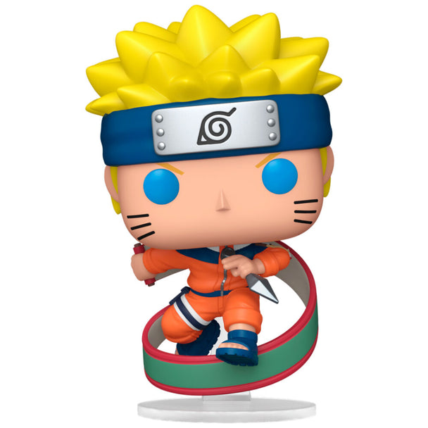 Détail de la figurine Naruto Uzumaki Funko POP avec ses couleurs vives et son design stylisé, présentée hors de sa boîte.