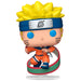 Détail de la figurine Naruto Uzumaki Funko POP avec ses couleurs vives et son design stylisé, présentée hors de sa boîte.