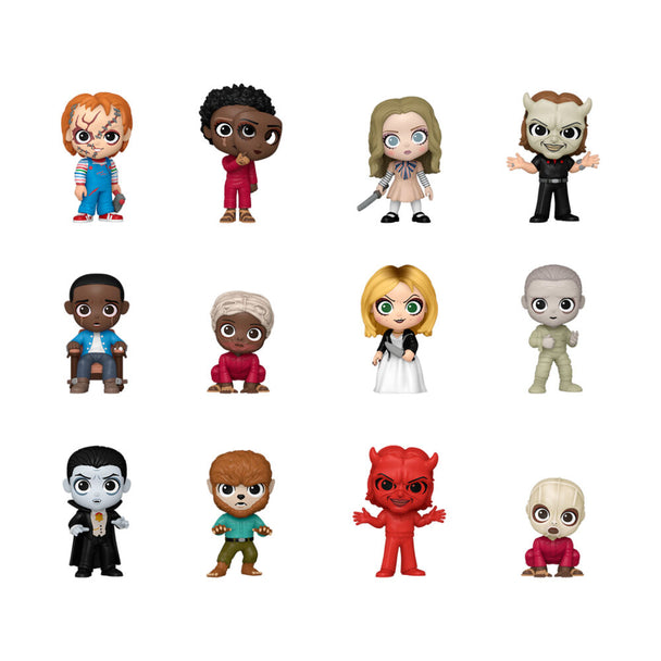 Figurine mystère mini FUNKO Universal Horror en vinyle, hauteur approximative de 7.6 cm, présentée sur fond clair