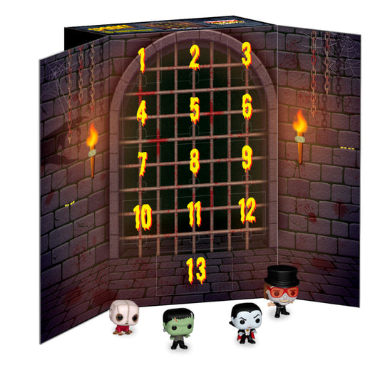 Calendrier de l'Avent Funko 13 jours avec coffret illustré sur le thème Halloween et Pocket Pop à collectionner