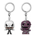 Porte-clé Funko Pocket POP représentant Jack Skellington de Nightmare Before Christmas sur fond blanc