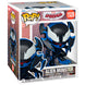 Vue rapprochée de la figurine Funko POP Super Spider-Man Alien Monster montrant les détails du visage et du costume en vinyle