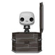 Figurine Pocket POPers Jack Skellington en vinyle dans un cercueil pop inspiré de Disney Nightmare Before Christmas, vue de face.