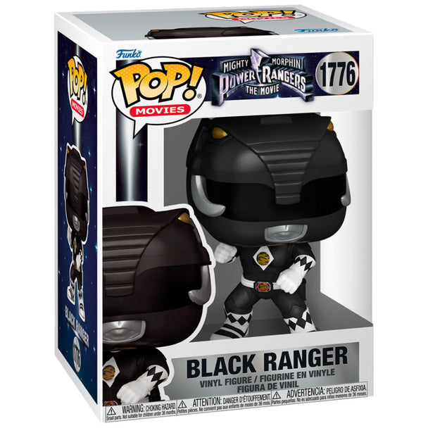 Boîte cadeau de la figurine Funko POP Black Ranger Mighty Morphin Power Rangers, emballage original et coloré