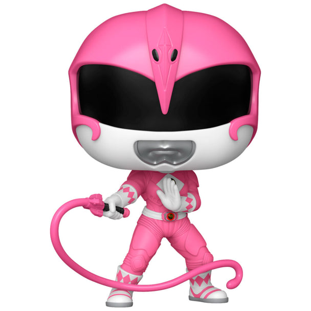 Figurine Funko POP Pink Ranger Mighty Morphin Power Rangers en vinyle de 9 cm dans sa boîte cadeau officielle