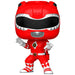 Figurine Funko POP Red Ranger Mighty Morphin Power Rangers en vinyle de 9cm dans sa boîte cadeau