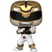 Figurine Funko POP White Ranger des Mighty Morphin Power Rangers en vinyle de 9 cm présentée dans sa boîte cadeau.
