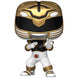 Figurine Funko POP White Ranger des Mighty Morphin Power Rangers en vinyle de 9 cm présentée dans sa boîte cadeau.