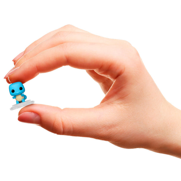 Blister de 4 figures Bitty POP Pokémon Squirtle par FUNKO avec coffrets en acrylique rigide pour collectionneurs
