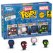 Zoom sur une figurine Bitty POP Spider-Man Miles Morales avec socle amovible en acrylique dur