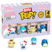 Zoom sur les figurines Bitty POP Hello Kitty avec socles amovibles et design détaillé